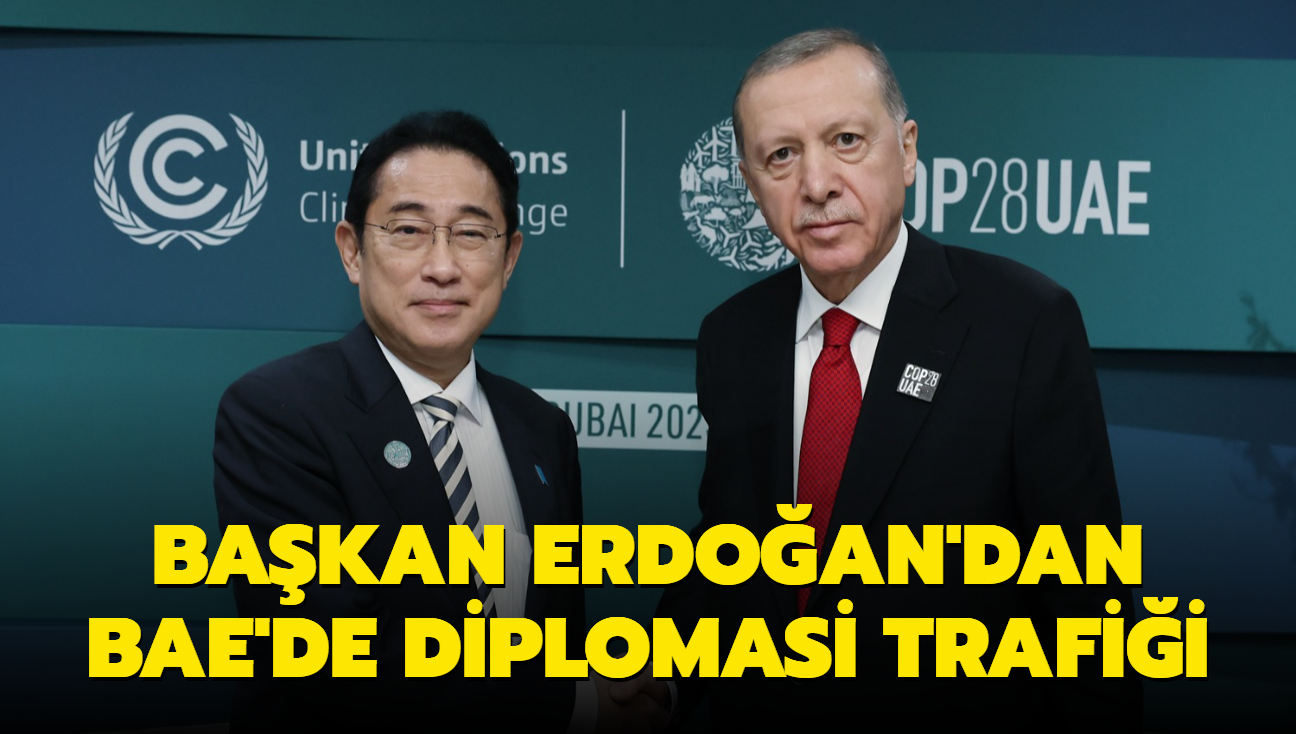 Bakan Erdoan'dan BAE'de diplomasi trafii