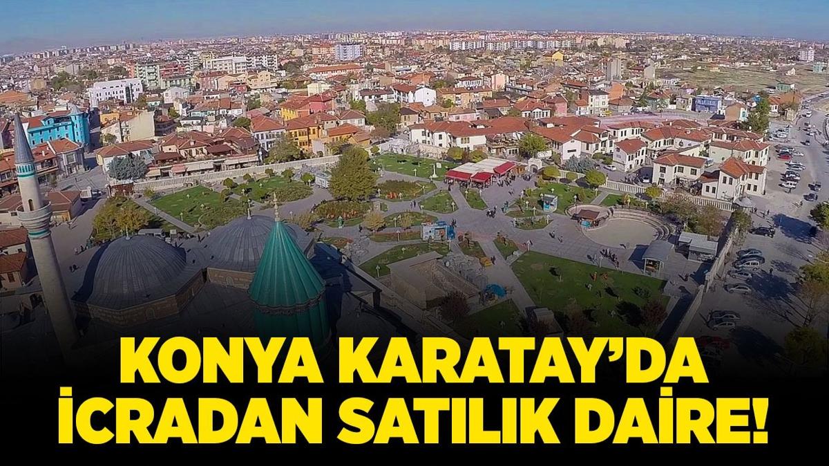 Konya Karatay'da 1 milyon TL'ye icradan satlk daire!