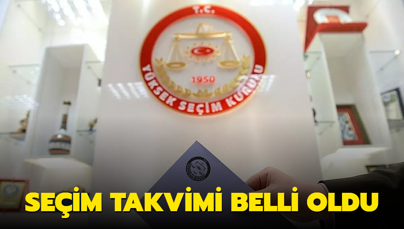 Yerel seim takvimi Resmi Gazete'de