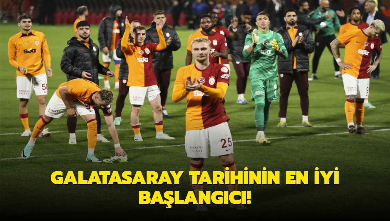Galatasaray tarihinin en iyi başlangıcı!