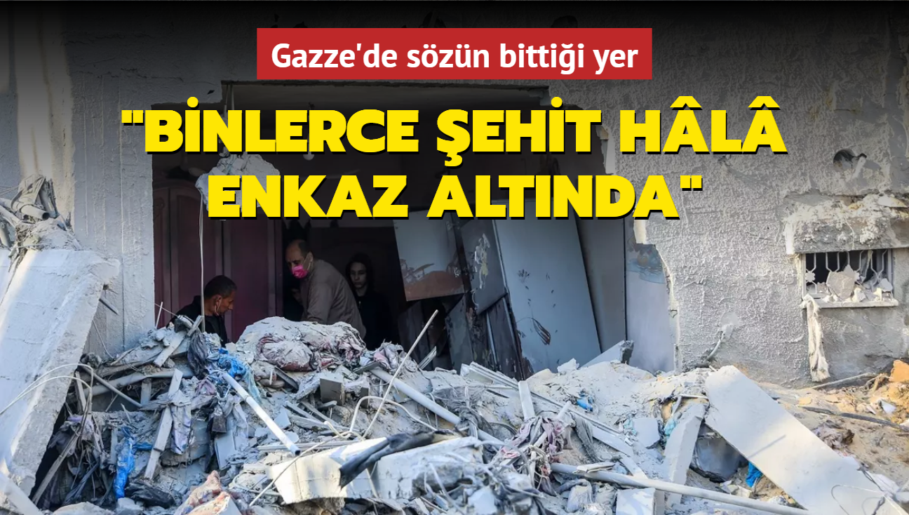 Gazze'deki Sivil Savunma Birimi: Binlerce ehit hl enkaz altnda