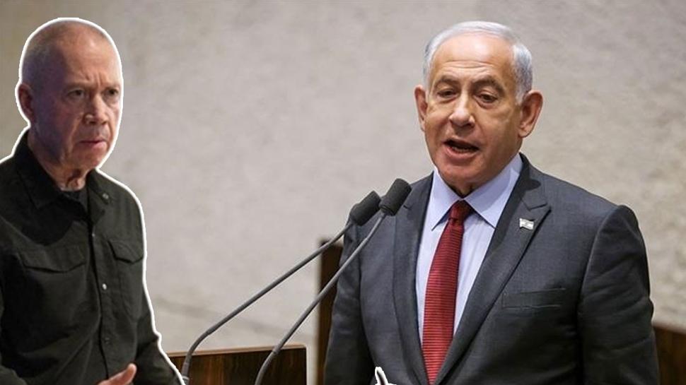 Netanyahu hükümetinde kriz... Savunma Bakanı ortak basın toplantısına çıkmadı