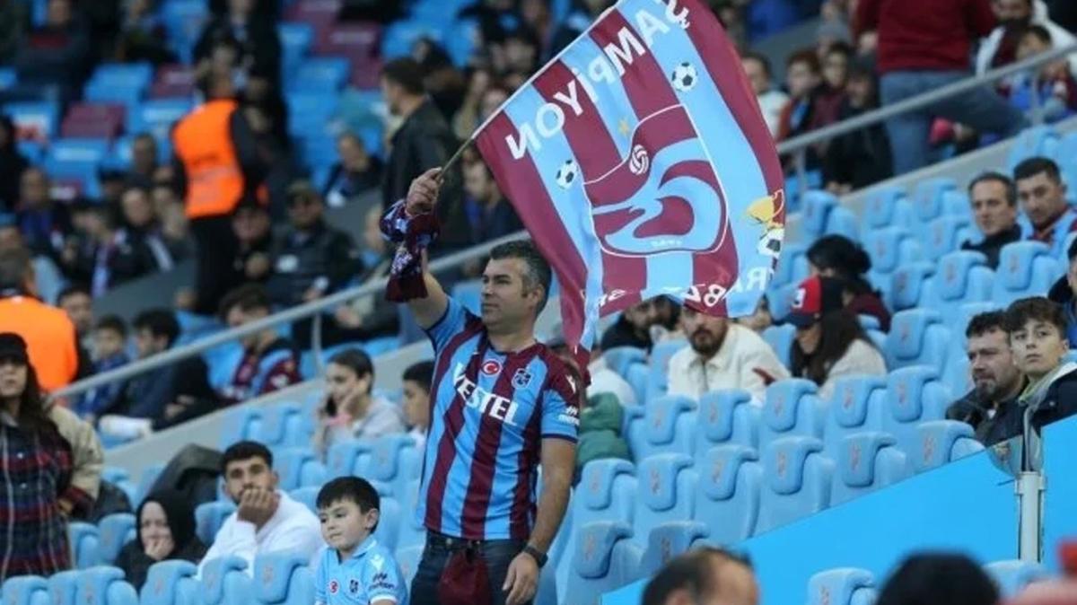 Trabzon'da tribnler dolmad!