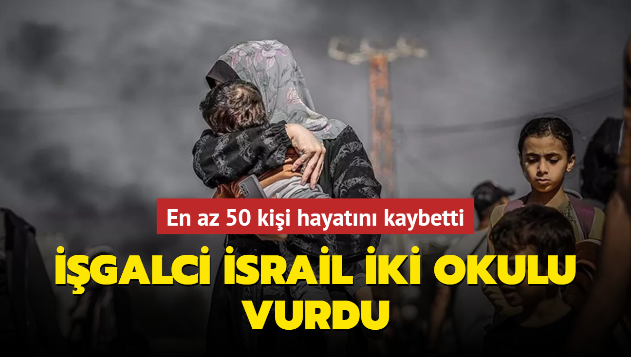 galci srail iki okulu vurdu... En az 50 kii hayatn kaybetti