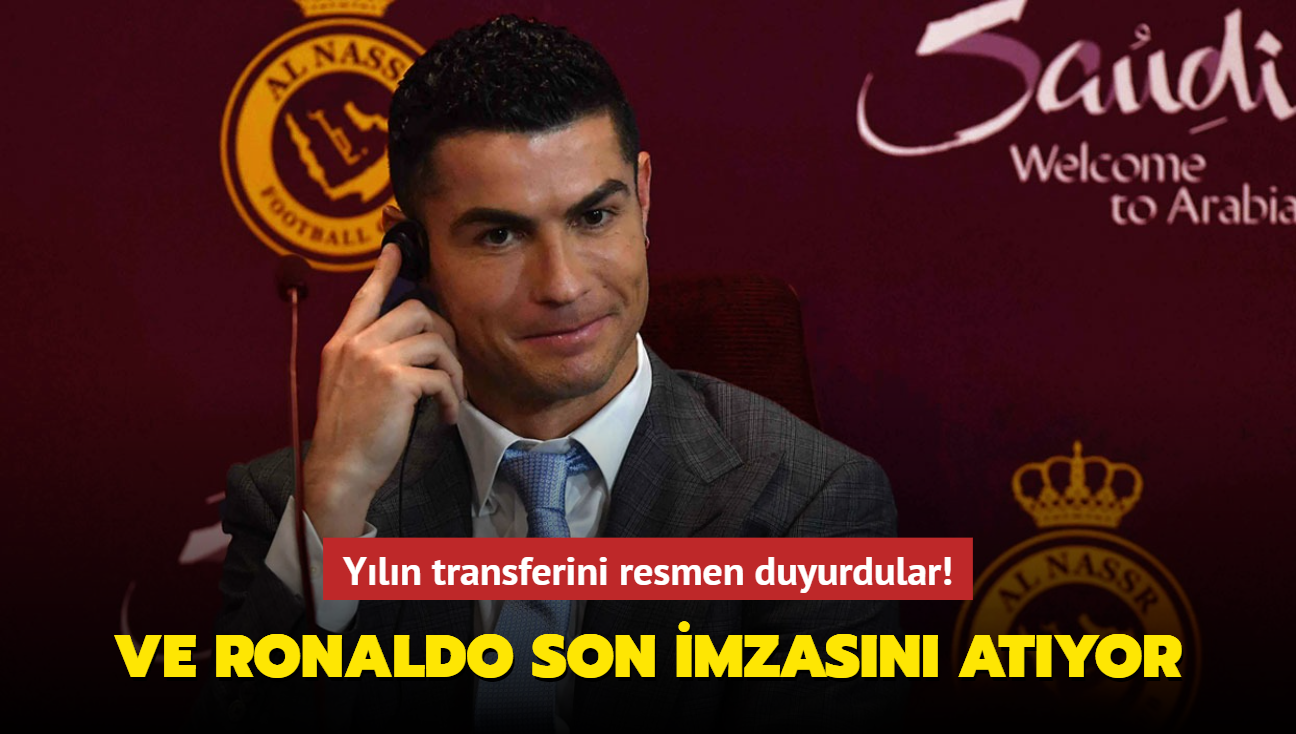 Ve Cristiano Ronaldo transferini resmen duyurdular! Hayrl uurlu olsun