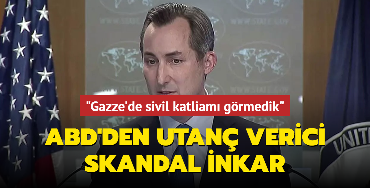 ABD'den utan verici skandal inkar... "Gazze'de sivil katliam grmedik"