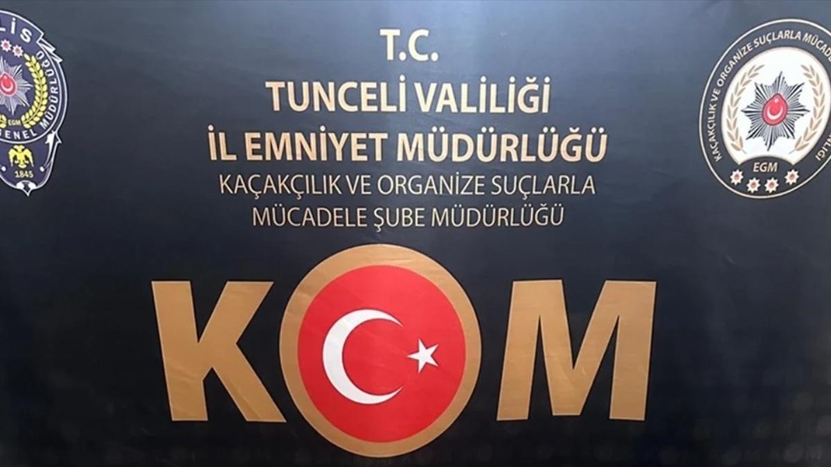 Tunceli'de tarihi eser operasyonu: 51 obje bulundu