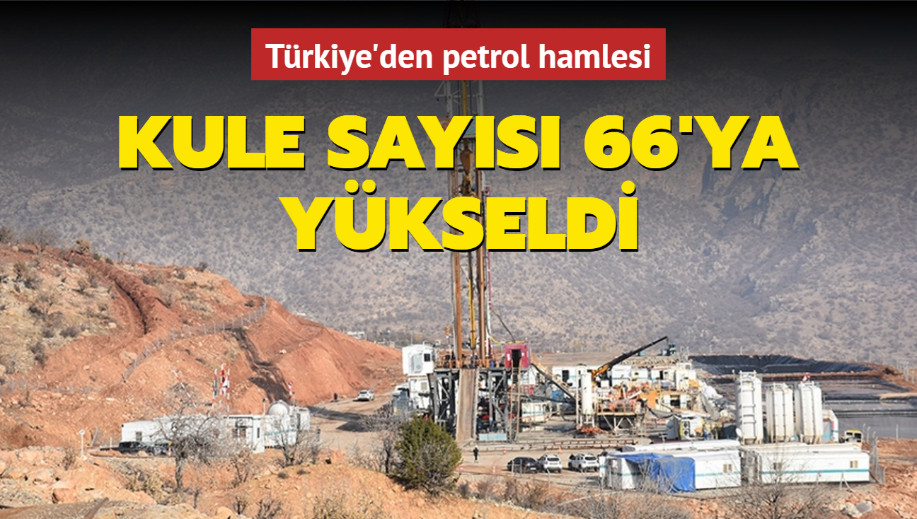Trkiye'den petrol hamlesi: Kule says 66'ya ykseldi