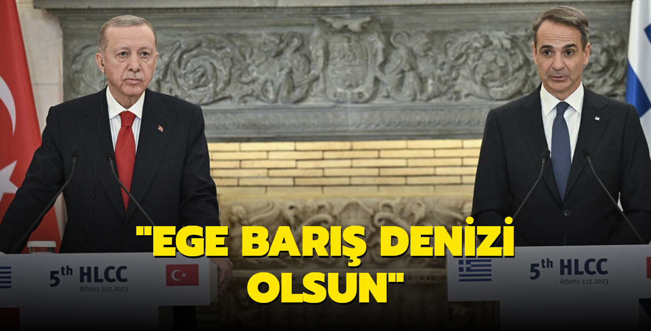 6 yl sonra kritik ziyaret... Bakan Erdoan: Ege bar denizi olsun