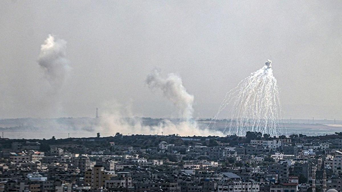 Filistin'den igalci srail'in beyaz fosfor bombas kullanmasna knama