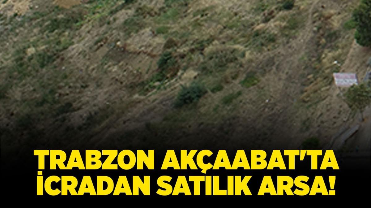Trabzon Akaabat'ta icradan satlk arsa!