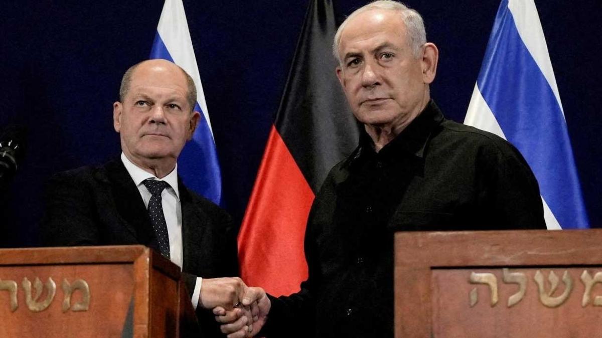 Scholz ile Netanyahu telefonda grt