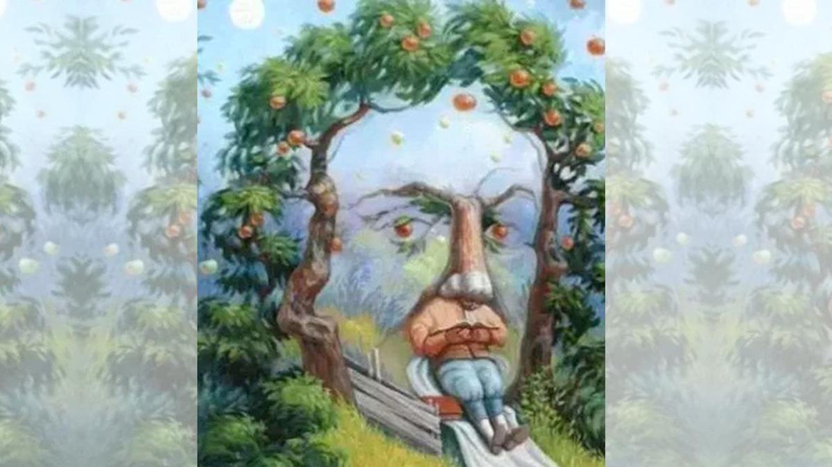 Resimde ilk ne gryorsun" Adamn yzn grenler... Cesareti olan yzleiyor