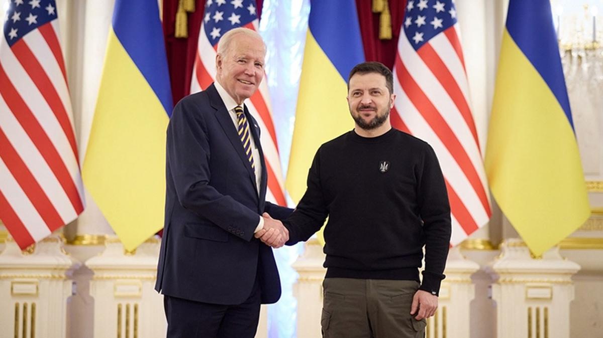 Biden ve Zelenskiy grmesi Beyaz Saray'da gerekleti
