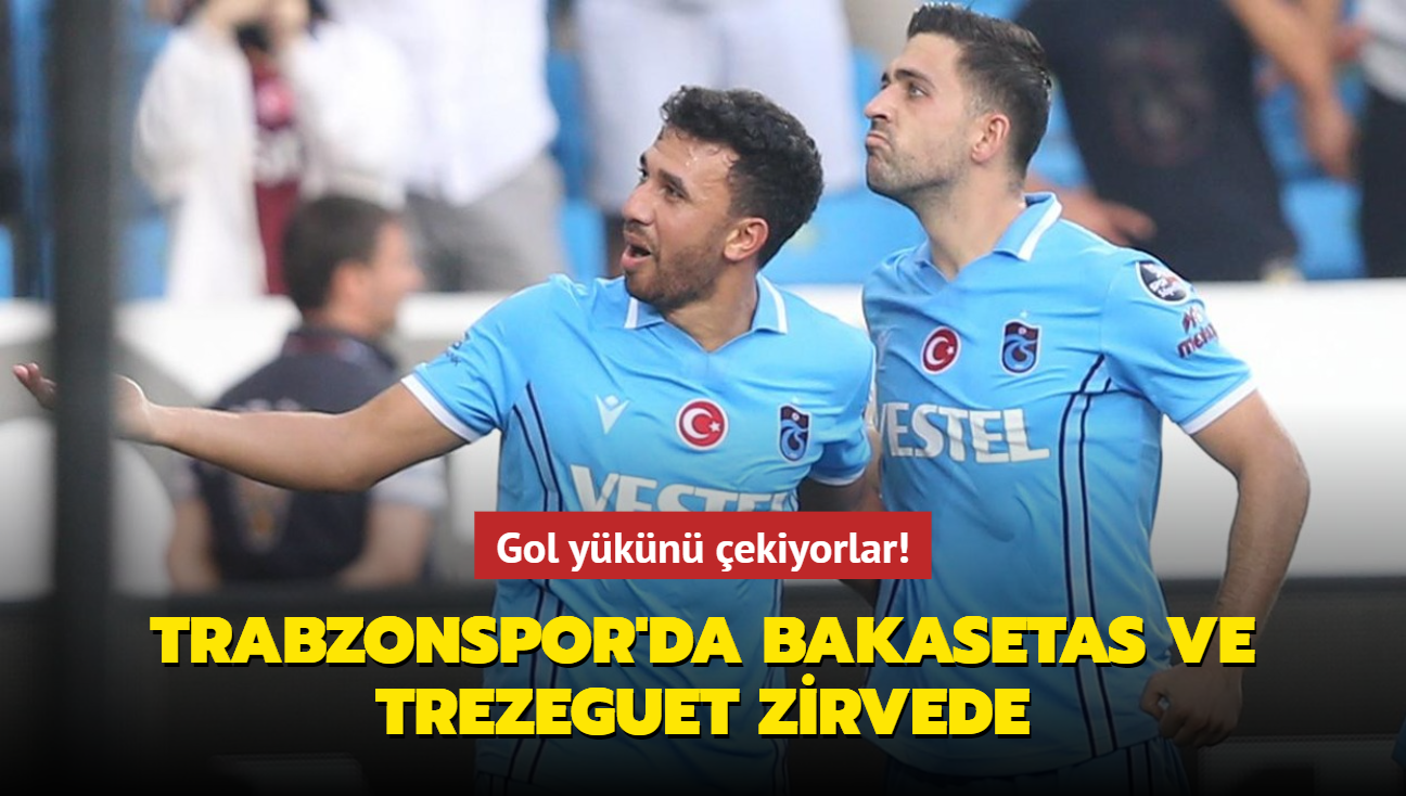 Gol ykn ekiyorlar! Trabzonspor'da Bakasetas ve Trezeguet zirvede