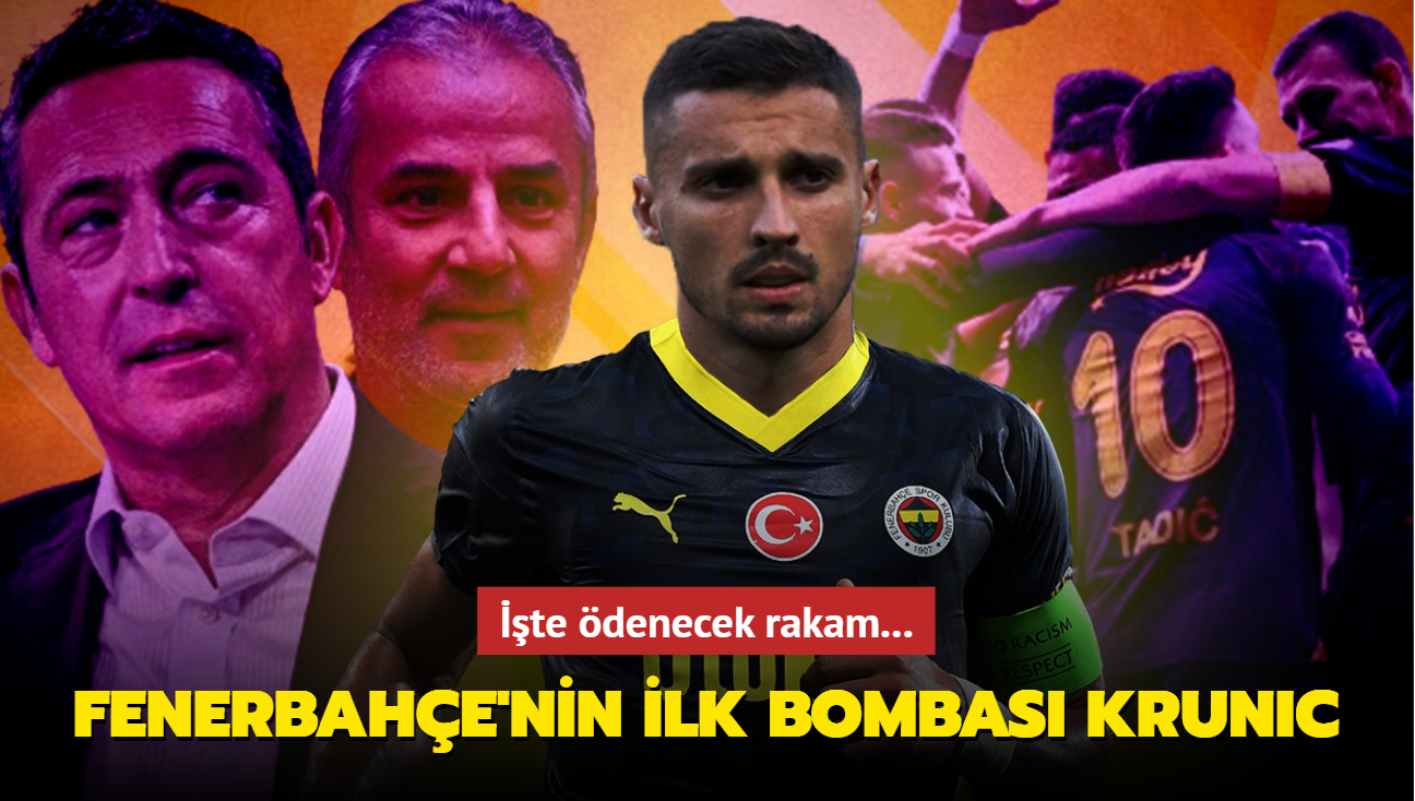 Transfer tamam! Fenerbahe'nin ilk bombas Rade Krunic: te denecek rakam