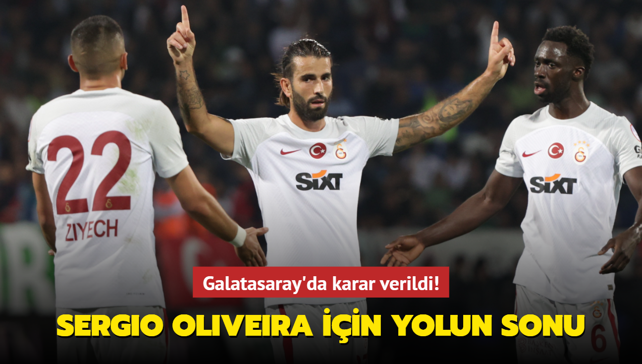 Galatasaray'da karar verildi! Sergio Oliveira iin yolun sonu