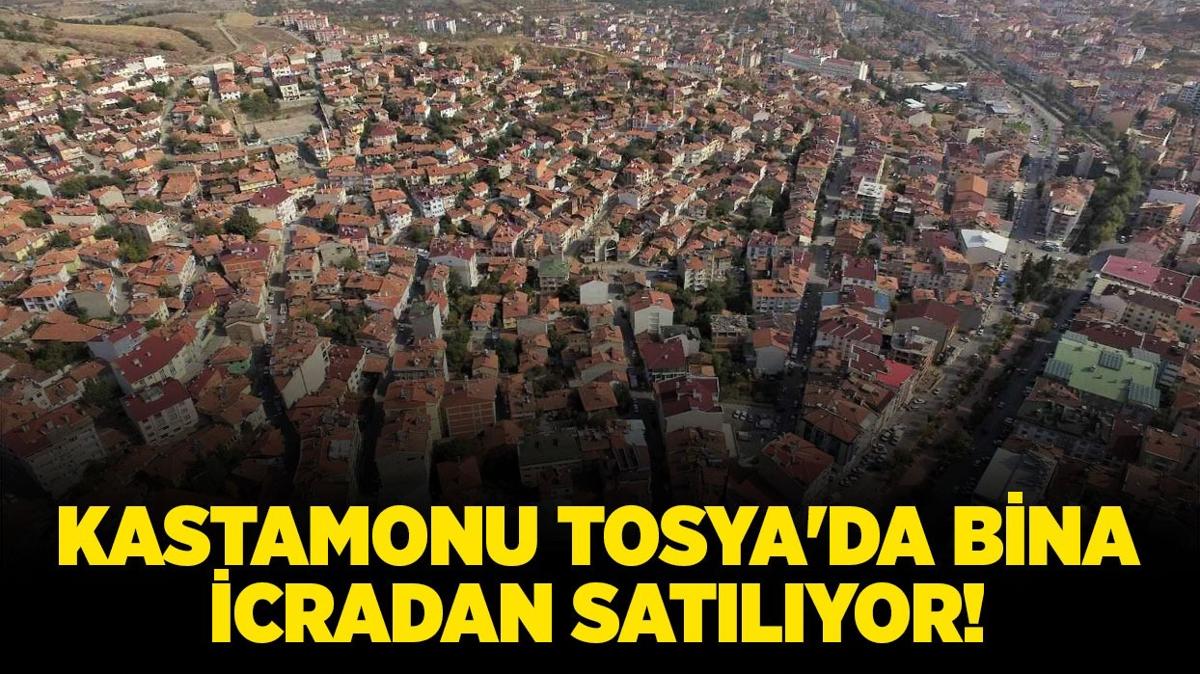 Kastamonu Tosya'da 5.7 milyon TL'ye icradan satlk bina!