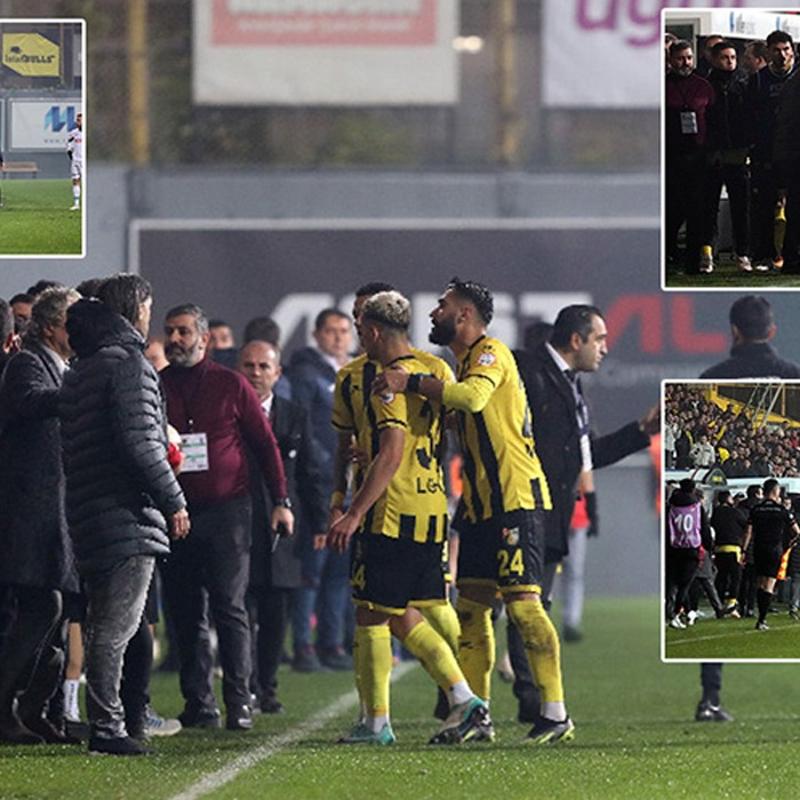 stanbulspor-Trabzonspor mcadelesi yarda kald! stanbulspor sahadan ekildi