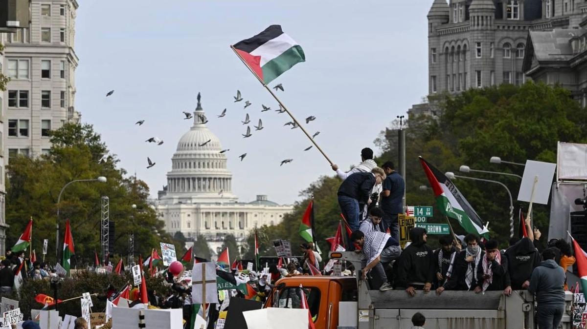 ABD'de arpc anket: Halkn yardan fazlas, Biden'n Gazze politikasn desteklemiyor