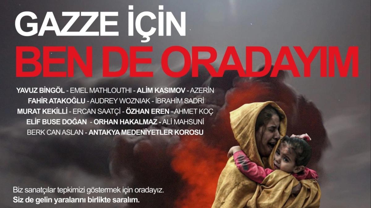 'Gazze in Ben de Oradaym' konseri AKM'de dzenlenecek, TRT Mzik'te yaynlanacak