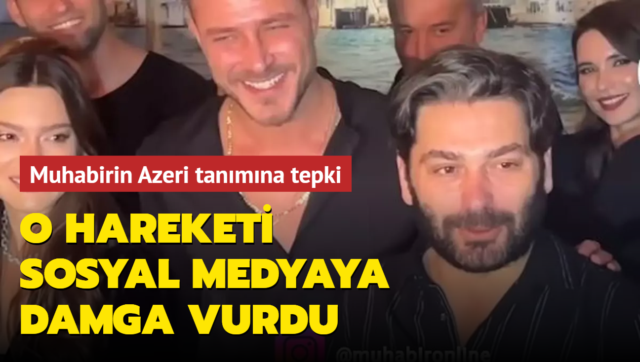Ozan Akbaba'dan muhabirin Azeri tanmna tepki! O hareketi sosyal medyaya damga vurdu