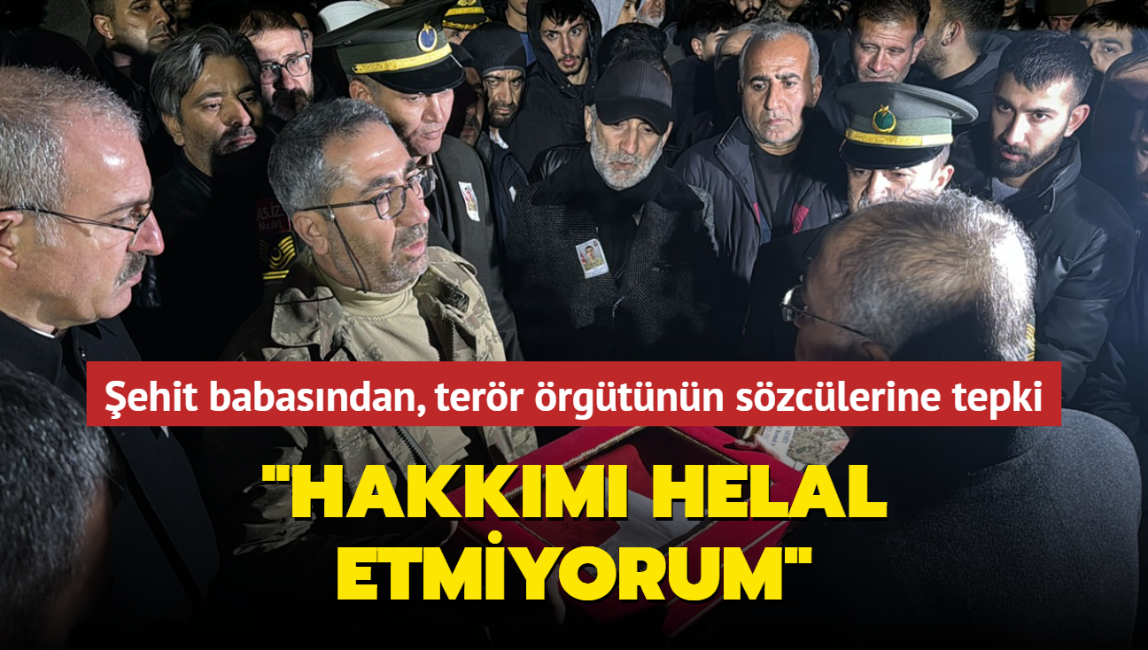 ehit babasndan, terr rgtnn szcln yapanlara tepki: "Selahattin Demirta'a, Osman Kavala'ya, selam gnderenlere hakkm helal etmiyorum"