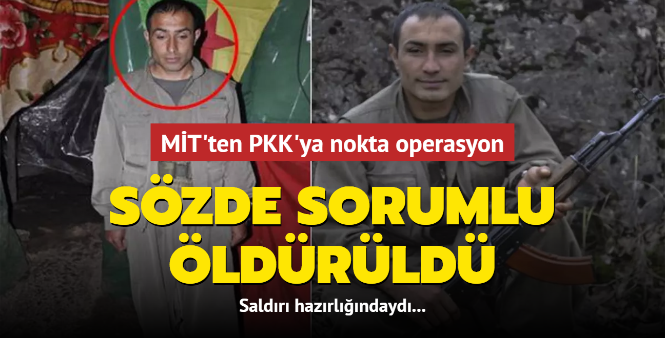 MT'ten PKK'ya nokta operasyon: Szde sorumlu ldrld