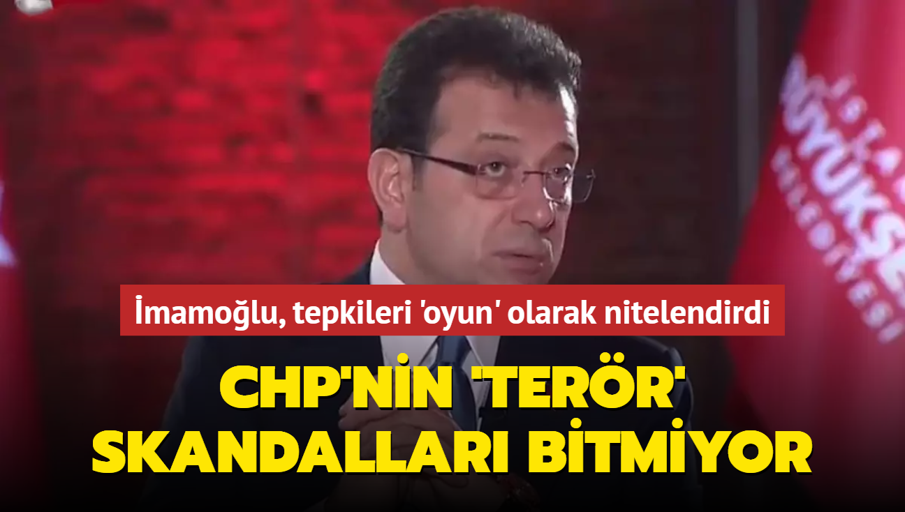 CHP'nin 'terr' skandallar bitmiyor... mamolu, tepkileri 'oyun' olarak nitelendirdi