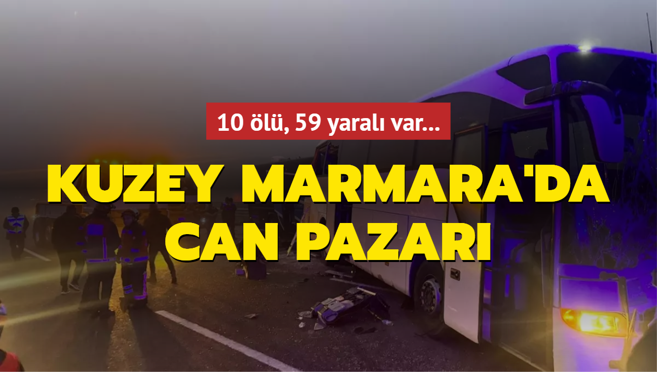 Kuzey Marmara'da zincirleme kaza... ok sayda l ve yaral var!