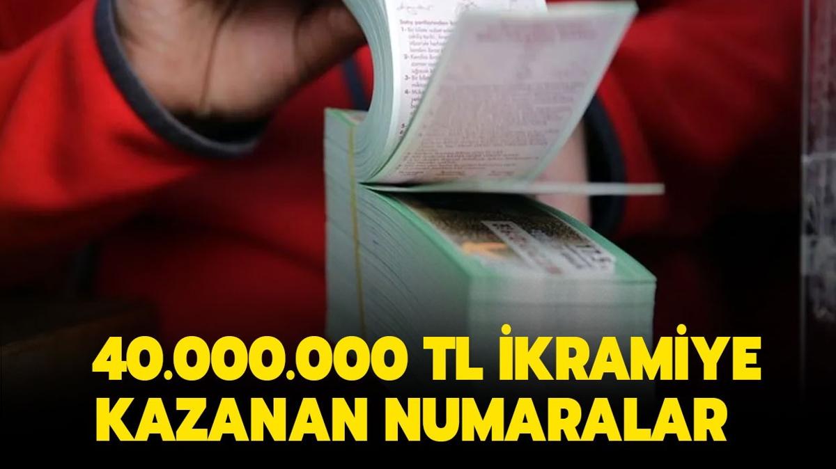 2024 ylba Milli Piyango 40.000.000 TL kazanan numaralar hangileri" te o rakamlar...