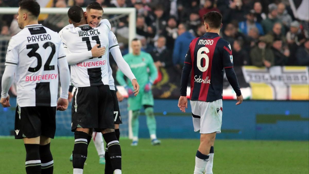 Udinese, Bologna engelini 3 golle geti