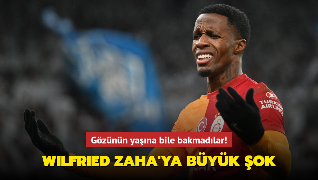 Gznn yana bile bakmadlar! Wilfried Zaha'ya byk ok...