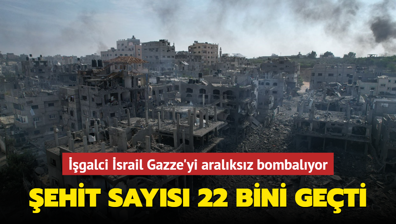 galci srail Gazze'yi aralksz bombalyor... ehit says 22 bini geti