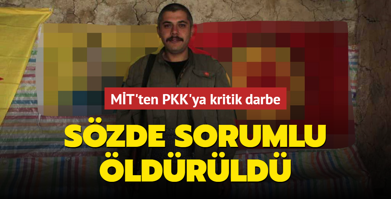 MT'ten terr rgt PKK'ya kritik darbe: Szde sorumlu ldrld