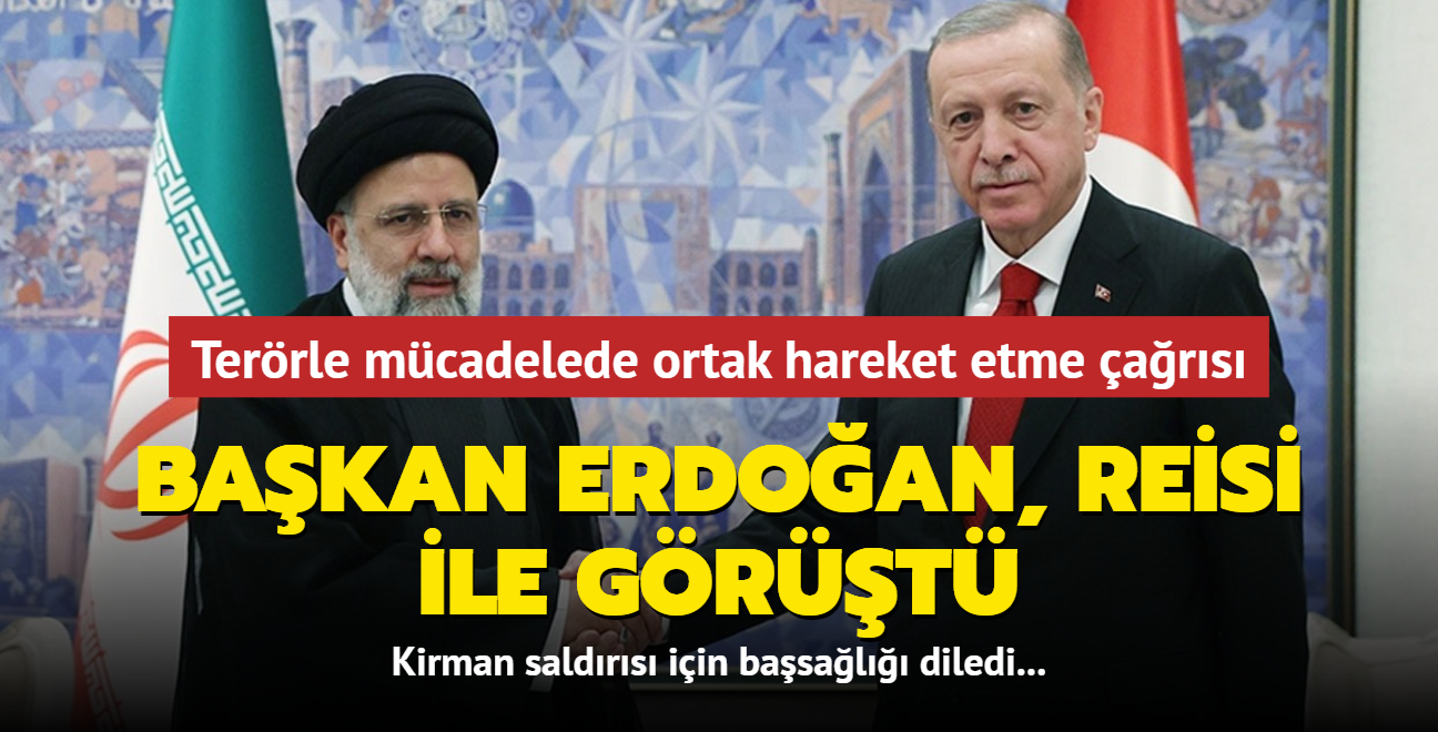 Bakan Erdoan, Reisi ile grt... Terrle mcadelede ortak hareket etme ars