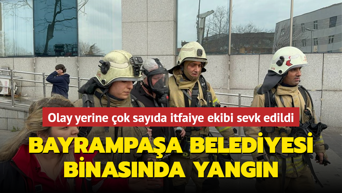 Bayrampaa Belediyesi binasnda yangn kt