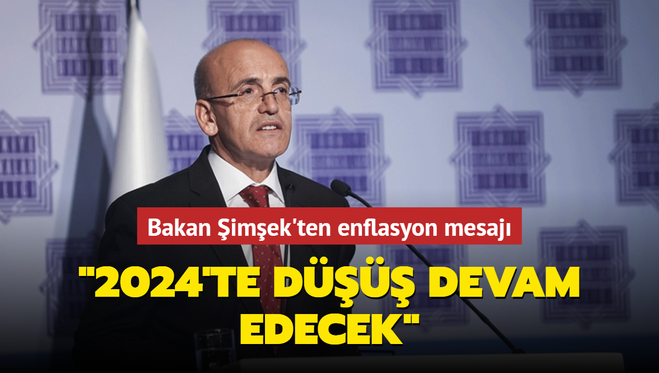 Bakan imek'ten enflasyon mesaj: 2024'te d devam edecek