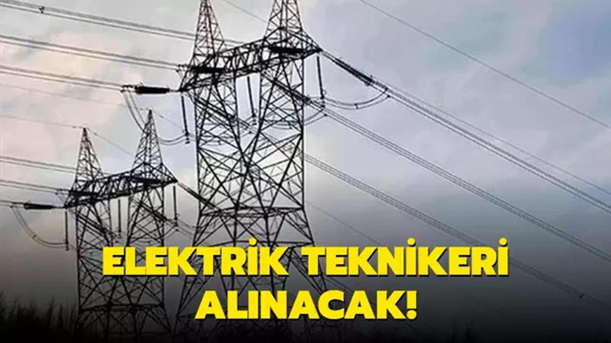 TEA 1 Elektrik Teknikeri alacak!