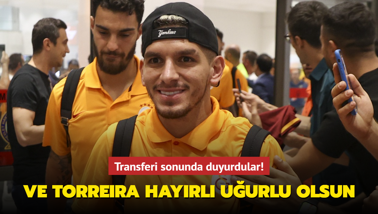 Ve Lucas Torreira hayrl uurlu olsun! Transferi sonunda duyurdular...