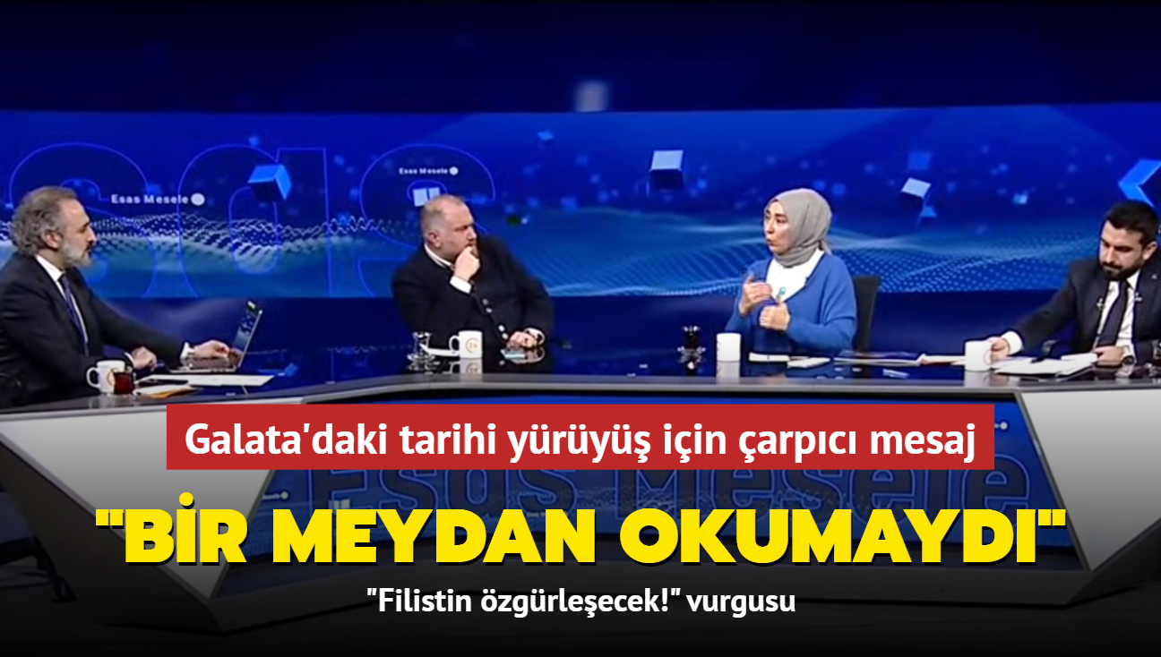 Galata'daki tarihi yry iin arpc mesaj... "Bir meydan okumayd"