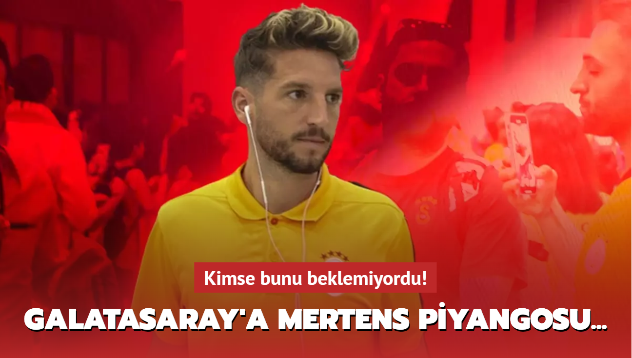 Kimse bunu beklemiyordu! Galatasaray'a Dries Mertens piyangosu...