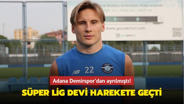 Adana Demirspor'dan ayrlmt! Sper Lig devi Svensson iin harekete geti