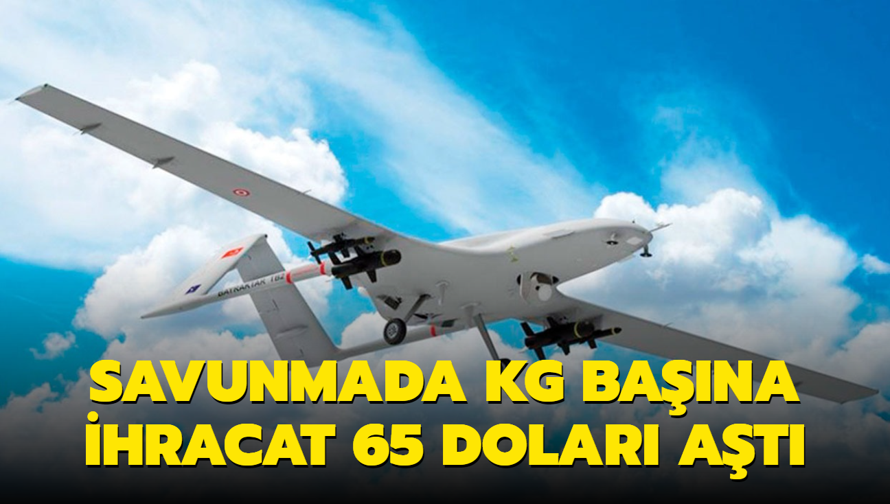 Savunmada kilogram bana ihracat 65 dolar at