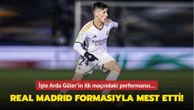 Arda Gler Real Madrid formasyla mest etti! te ilk mandaki performans...