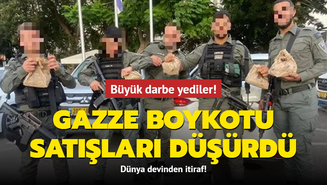 Byk darbe yediler! Gazze boykotu satlar drd