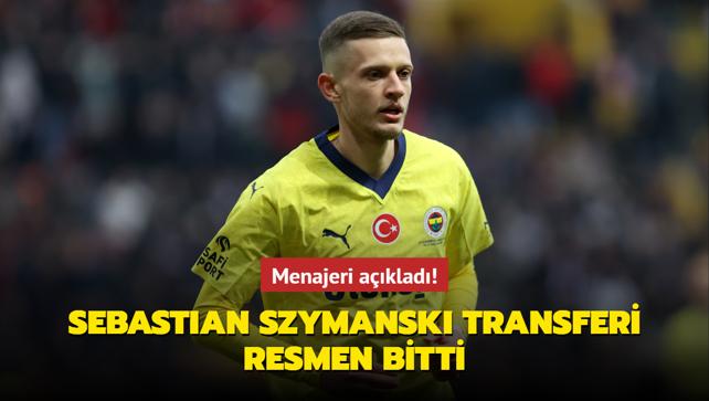 Menajeri aklad! Sebastian Szymanski transferi resmen bitti