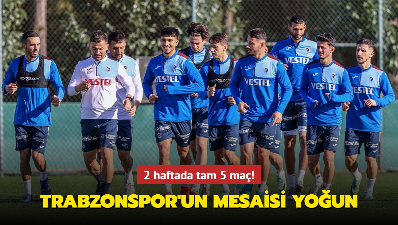 2 haftada tam 5 ma! Trabzonspor'un mesaisi youn