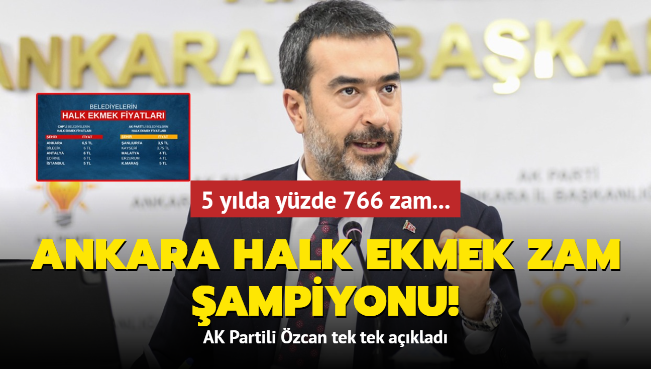 Ankara Halk Ekmek zam ampiyonu: 5 ylda yzde 766 zam