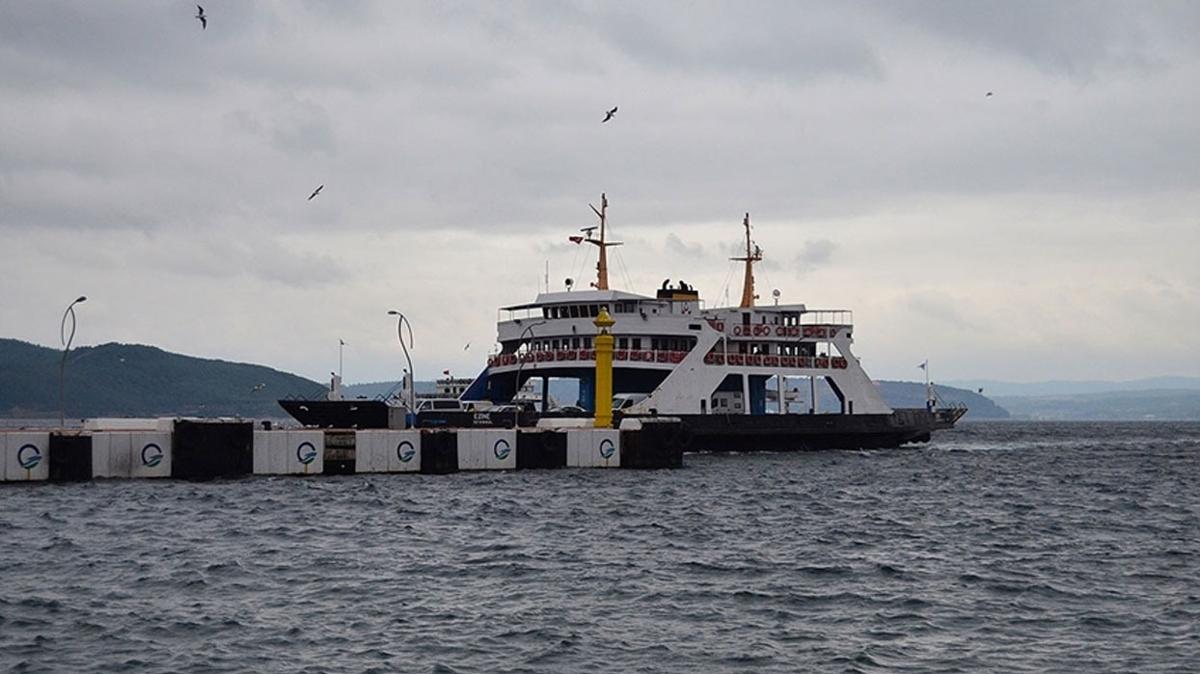 Gney Marmara'da feribot seferlerine frtna engeli